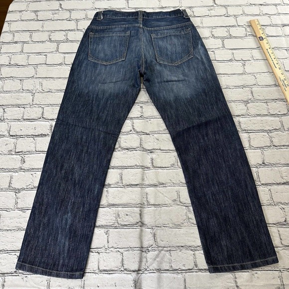PD & C Denim Slim Straight Jeans Lof of 2 Mens 32x29 Blue 5-Pocket Dark Wash - Picture 13 of 14